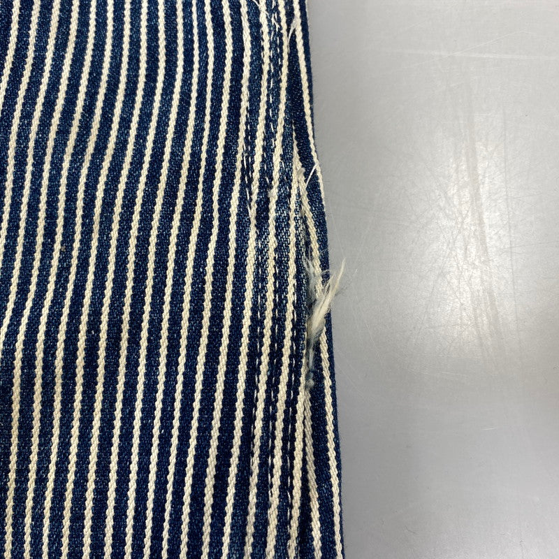 【現状渡し品】【メンズ】 Dickies ディッキーズ HICKORY STRIPE DENIM OVERALLS ヒッコリーストライプ デニム オーバーオール 146-260713-as-17-izu カラー：インディゴ×ホワイト 万代Net店