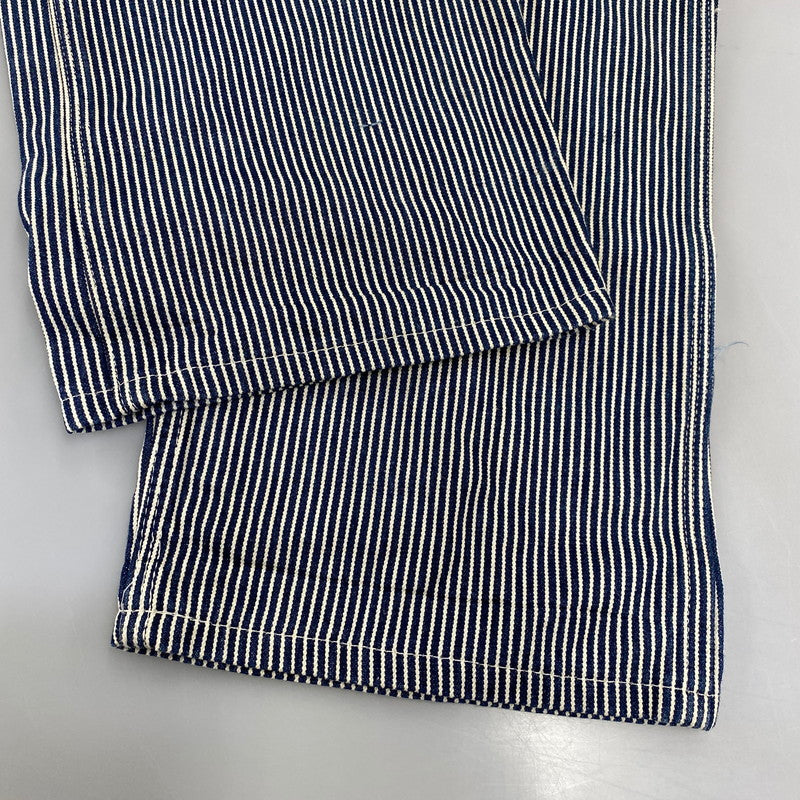 【現状渡し品】【メンズ】 Dickies ディッキーズ HICKORY STRIPE DENIM OVERALLS ヒッコリーストライプ デニム オーバーオール 146-260713-as-17-izu カラー：インディゴ×ホワイト 万代Net店