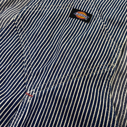 【現状渡し品】【メンズ】 Dickies ディッキーズ HICKORY STRIPE DENIM OVERALLS ヒッコリーストライプ デニム オーバーオール 146-260713-as-17-izu カラー：インディゴ×ホワイト 万代Net店