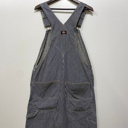 【現状渡し品】【メンズ】 Dickies ディッキーズ HICKORY STRIPE DENIM OVERALLS ヒッコリーストライプ デニム オーバーオール 146-260713-as-17-izu カラー：インディゴ×ホワイト 万代Net店