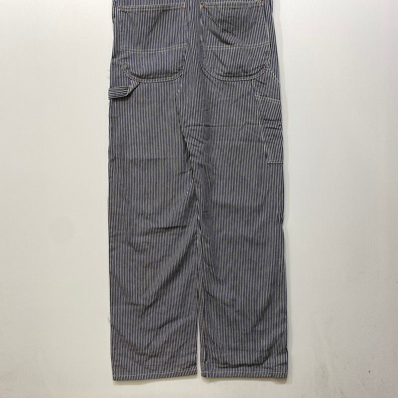 【現状渡し品】【メンズ】 Dickies ディッキーズ HICKORY STRIPE DENIM OVERALLS ヒッコリーストライプ デニム オーバーオール 146-260713-as-17-izu カラー：インディゴ×ホワイト 万代Net店