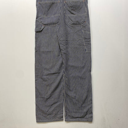 【現状渡し品】【メンズ】 Dickies ディッキーズ HICKORY STRIPE DENIM OVERALLS ヒッコリーストライプ デニム オーバーオール 146-260713-as-17-izu カラー：インディゴ×ホワイト 万代Net店