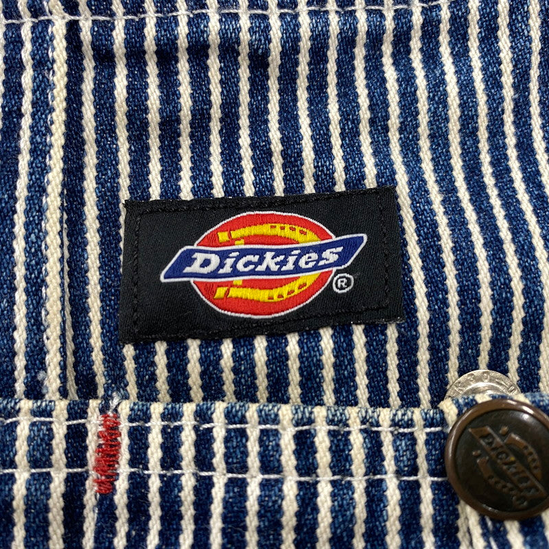 【現状渡し品】【メンズ】 Dickies ディッキーズ HICKORY STRIPE DENIM OVERALLS ヒッコリーストライプ デニム オーバーオール 146-260713-as-17-izu カラー：インディゴ×ホワイト 万代Net店