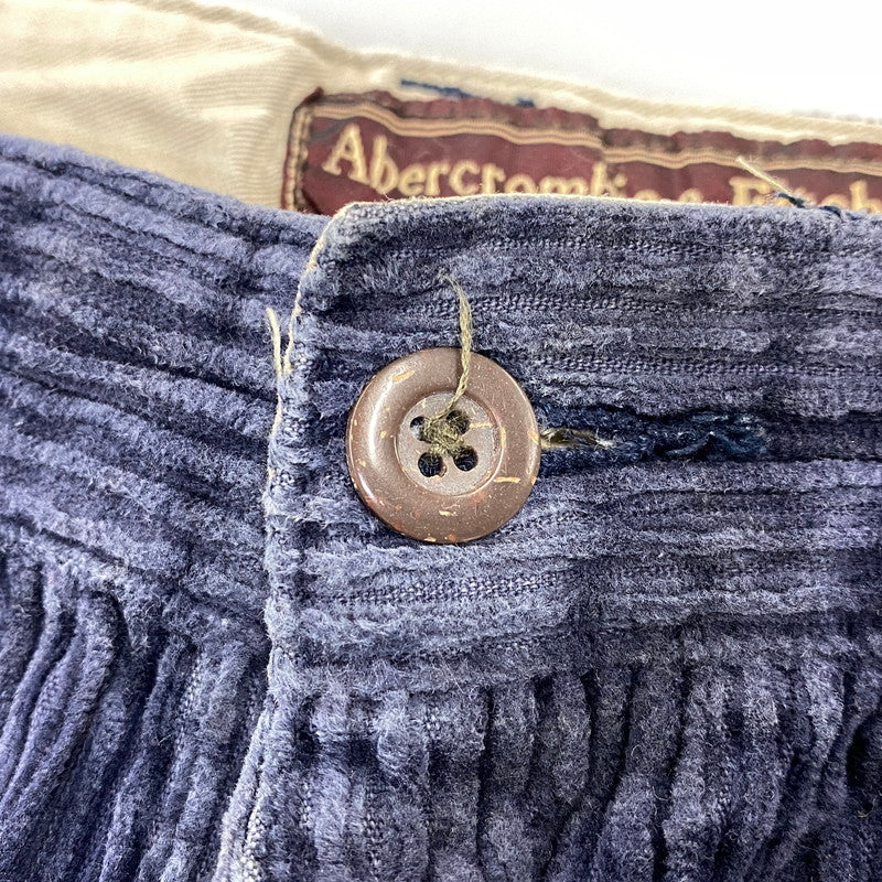 【現状渡し品】【メンズ】 Abercrombie&Fitch アバークロンビーアンドフィッチ RELIABLE OUTDOOR GOODS CORDUROY PANTS コーデュロイパンツ 157-260713-as-15-izu サイズ：30×32 カラー：ネイビー 万代Net店