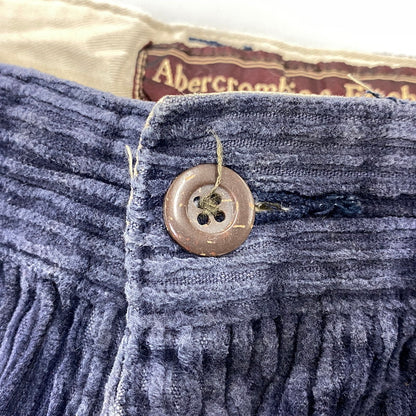 【現状渡し品】【メンズ】 Abercrombie&Fitch アバークロンビーアンドフィッチ RELIABLE OUTDOOR GOODS CORDUROY PANTS コーデュロイパンツ 157-260713-as-15-izu サイズ：30×32 カラー：ネイビー 万代Net店