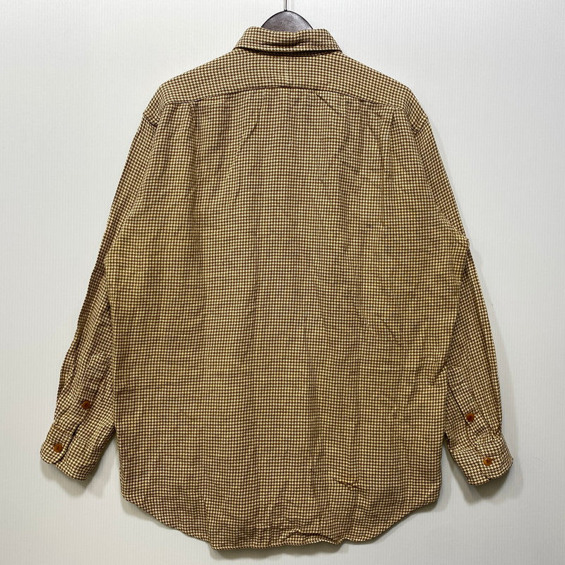 【中古品】【メンズ】 Polo by Ralph Lauren ポロバイラルフローレン L/S SHIRT ロングスリーブ シャツ 長袖 千鳥格子 146-260713-as-20-izu サイズ：M カラー：ベージュ×ブラウン 万代Net店