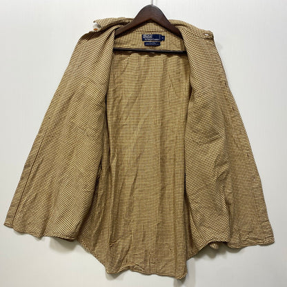 【中古品】【メンズ】 Polo by Ralph Lauren ポロバイラルフローレン L/S SHIRT ロングスリーブ シャツ 長袖 千鳥格子 146-260713-as-20-izu サイズ：M カラー：ベージュ×ブラウン 万代Net店