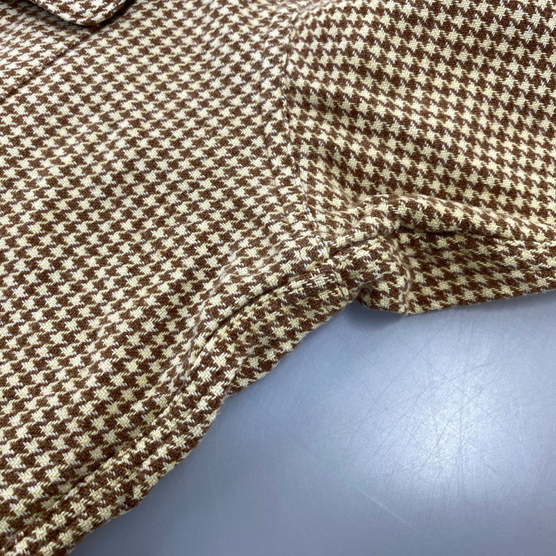 【中古品】【メンズ】 Polo by Ralph Lauren ポロバイラルフローレン L/S SHIRT ロングスリーブ シャツ 長袖 千鳥格子 146-260713-as-20-izu サイズ：M カラー：ベージュ×ブラウン 万代Net店