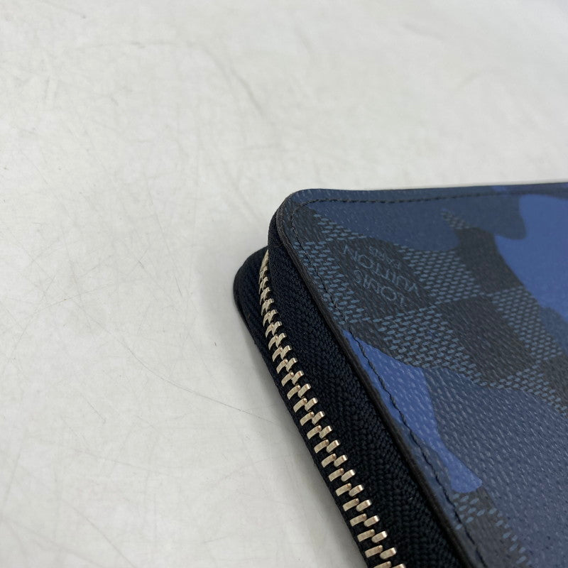 【中古品】【メンズ/レディース】 LOUIS VUITTON ルイ・ヴィトン N63293 CA1176 ダミエ コバルトカモフラージュ ヴェルティカルト ジッピーウォレット 長財布 179-260709-kh-06-izu カラー：ブルー系 万代Net店