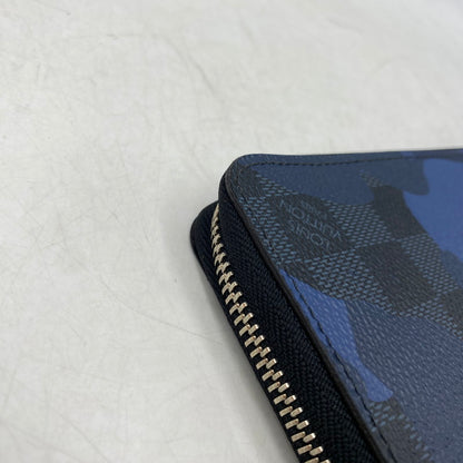 【中古品】【メンズ/レディース】 LOUIS VUITTON ルイ・ヴィトン N63293 CA1176 ダミエ コバルトカモフラージュ ヴェルティカルト ジッピーウォレット 長財布 179-260709-kh-06-izu カラー：ブルー系 万代Net店