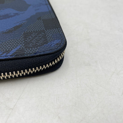 【中古品】【メンズ/レディース】 LOUIS VUITTON ルイ・ヴィトン N63293 CA1176 ダミエ コバルトカモフラージュ ヴェルティカルト ジッピーウォレット 長財布 179-260709-kh-06-izu カラー：ブルー系 万代Net店