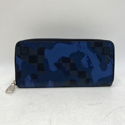 【中古品】【メンズ/レディース】 LOUIS VUITTON ルイ・ヴィトン N63293 CA1176 ダミエ コバルトカモフラージュ ヴェルティカルト ジッピーウォレット 長財布 179-260709-kh-06-izu カラー：ブルー系 万代Net店