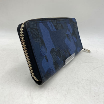 【中古品】【メンズ/レディース】 LOUIS VUITTON ルイ・ヴィトン N63293 CA1176 ダミエ コバルトカモフラージュ ヴェルティカルト ジッピーウォレット 長財布 179-260709-kh-06-izu カラー：ブルー系 万代Net店