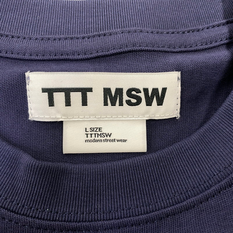【中古品】【メンズ】 TTT MSW TTT-CT-005 FAKE LAYERED FRUITS THERMAL LONG SLEEVE TEE フェイク レイヤード フルーツ サーマル ロング スリーブ Tシャツ トップス 長袖 142-260709-ya-01-izu サイズ：L カラー：ネイビー 万代Net店