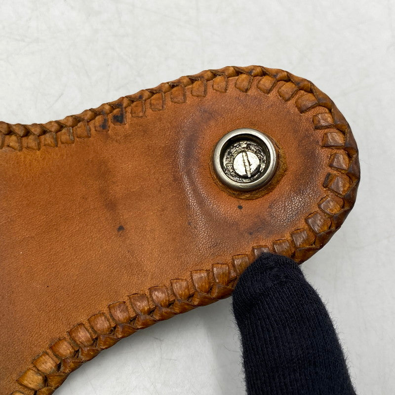 【中古品】【メンズ/レディース】 SAAD サード TURQUOISE CONCHO LEATHER LONG WALLET ターコイズ コンチョ レザー ロング ウォレット 財布 200-260709-kh-05-izu カラー：ブラウン 万代Net店