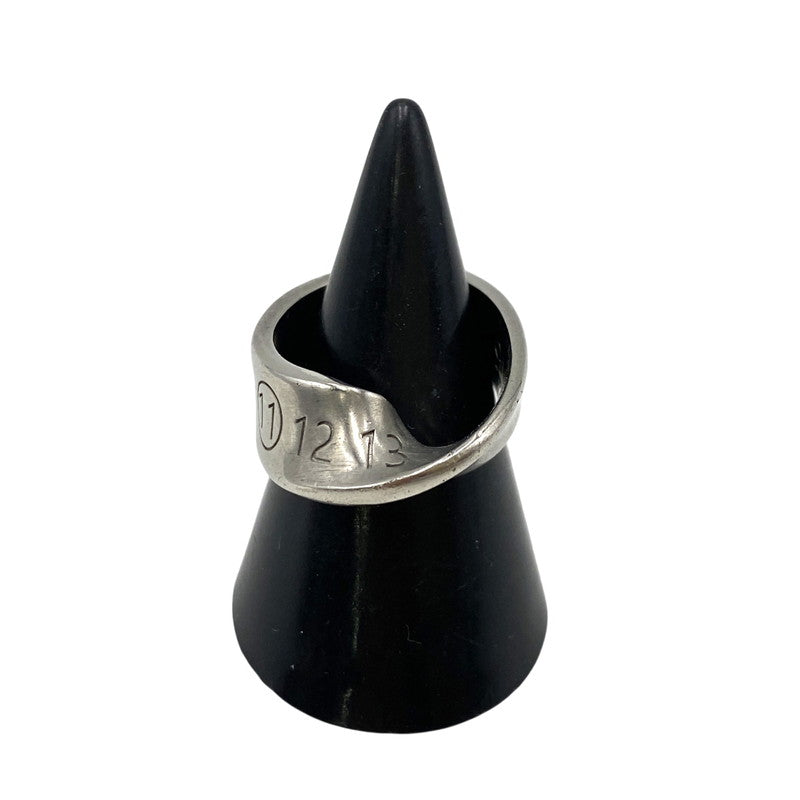 【中古品】【メンズ/レディース】 MAISON MARGIELA メゾン マルジェラ 925 2658 AR ツイスト ナンバー リング 指輪 アクセサリー 182-260711-as-05-izu サイズ：表記1 カラー：シルバー 万代Net店