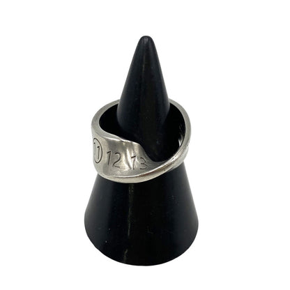 【中古品】【メンズ/レディース】 MAISON MARGIELA メゾン マルジェラ 925 2658 AR ツイスト ナンバー リング 指輪 アクセサリー 182-260711-as-05-izu サイズ：表記1 カラー：シルバー 万代Net店