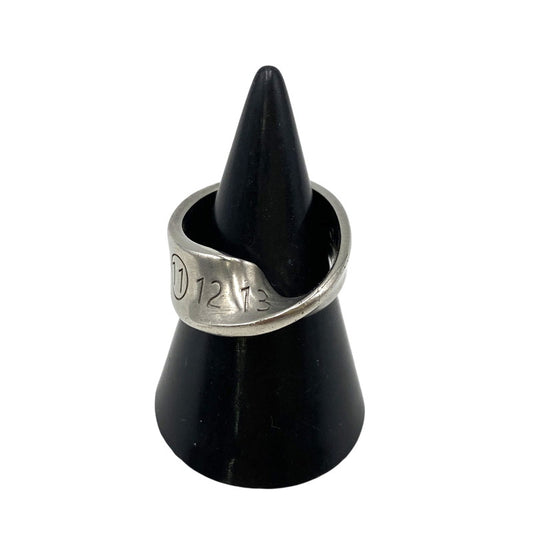 【中古品】【メンズ/レディース】 MAISON MARGIELA メゾン マルジェラ 925 2658 AR ツイスト ナンバー リング 指輪 アクセサリー 182-260711-as-05-izu サイズ：表記1 カラー：シルバー 万代Net店