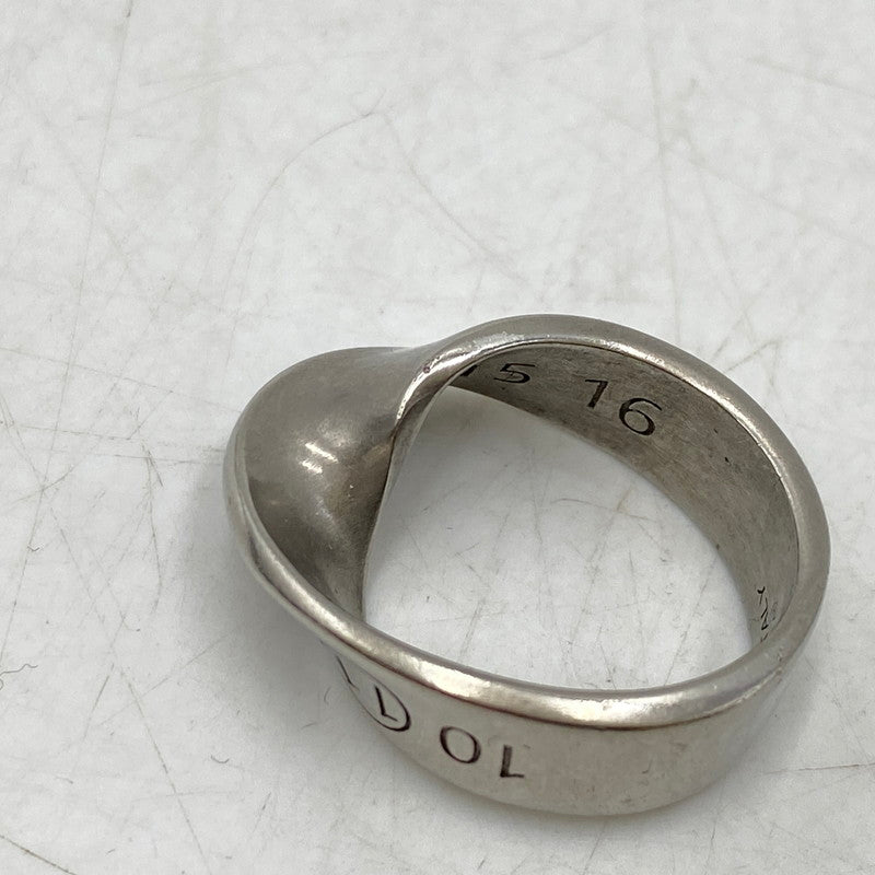 【中古品】【メンズ/レディース】 MAISON MARGIELA メゾン マルジェラ 925 2658 AR ツイスト ナンバー リング 指輪 アクセサリー 182-260711-as-05-izu サイズ：表記1 カラー：シルバー 万代Net店
