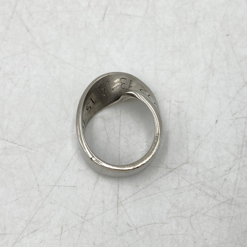 【中古品】【メンズ/レディース】 MAISON MARGIELA メゾン マルジェラ 925 2658 AR ツイスト ナンバー リング 指輪 アクセサリー 182-260711-as-05-izu サイズ：表記1 カラー：シルバー 万代Net店