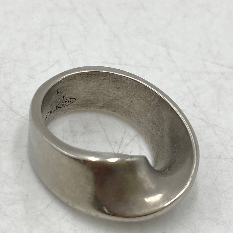 【中古品】【メンズ/レディース】 MAISON MARGIELA メゾン マルジェラ 925 2658 AR ツイスト ナンバー リング 指輪 アクセサリー 182-260711-as-05-izu サイズ：表記1 カラー：シルバー 万代Net店