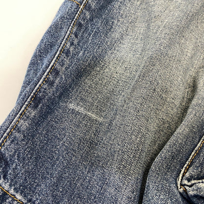 【中古品】【メンズ】 OLD STUSSY オールドステューシー WORK GEAR ワークギア 90S DENIM CARGO HALF PANTS デニム カーゴ ハーフ パンツ ボトムス 153-260709-ya-05-izu サイズ：32 カラー：インディゴ 万代Net店