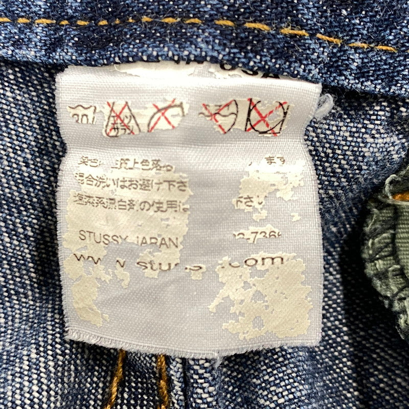 【中古品】【メンズ】 OLD STUSSY オールドステューシー WORK GEAR ワークギア 90S DENIM CARGO HALF PANTS デニム カーゴ ハーフ パンツ ボトムス 153-260709-ya-05-izu サイズ：32 カラー：インディゴ 万代Net店