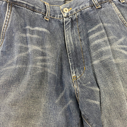 【中古品】【メンズ】 OLD STUSSY オールドステューシー WORK GEAR ワークギア 90S DENIM CARGO HALF PANTS デニム カーゴ ハーフ パンツ ボトムス 153-260709-ya-05-izu サイズ：32 カラー：インディゴ 万代Net店