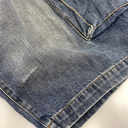 【中古品】【メンズ】 OLD STUSSY オールドステューシー WORK GEAR ワークギア 90S DENIM CARGO HALF PANTS デニム カーゴ ハーフ パンツ ボトムス 153-260709-ya-05-izu サイズ：32 カラー：インディゴ 万代Net店
