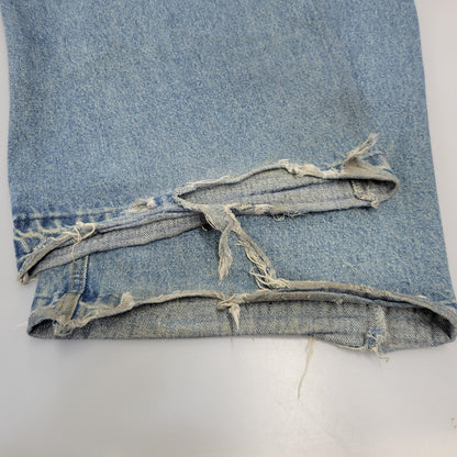 【中古品】【メンズ】 MASONPRINCE メイソンプリンス × THE GOD PARTICLE セミワイド ダメージ加工 デニムパンツ ジーンズ 158-260713-as-31-izu サイズ：4 カラー：インディゴ 万代Net店