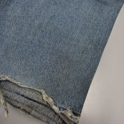 【中古品】【メンズ】 MASONPRINCE メイソンプリンス × THE GOD PARTICLE セミワイド ダメージ加工 デニムパンツ ジーンズ 158-260713-as-31-izu サイズ：4 カラー：インディゴ 万代Net店