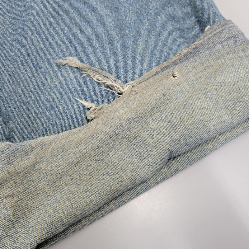 【中古品】【メンズ】 MASONPRINCE メイソンプリンス × THE GOD PARTICLE セミワイド ダメージ加工 デニムパンツ ジーンズ 158-260713-as-31-izu サイズ：4 カラー：インディゴ 万代Net店
