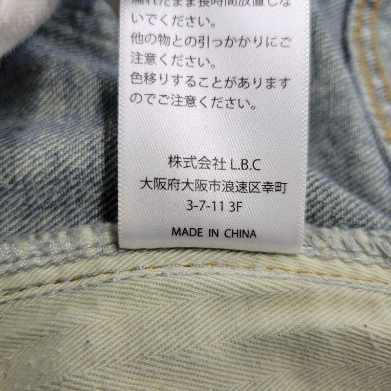 【中古品】【メンズ】 MASONPRINCE メイソンプリンス × THE GOD PARTICLE セミワイド ダメージ加工 デニムパンツ ジーンズ 158-260713-as-31-izu サイズ：4 カラー：インディゴ 万代Net店
