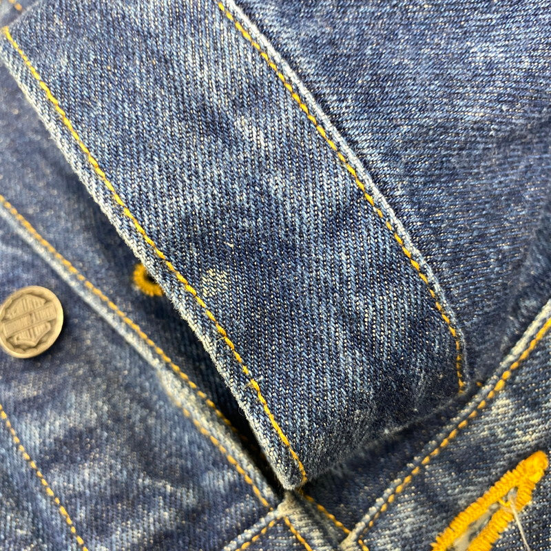 【中古品】【メンズ】 HARLEY-DAVIDSON ハーレーダビッドソン 90S H.D.C. CORP PATCH DENIM TRACKER JACKET エイチディーシー コープ パッチ デニム トラッカージャケット アウター 146-260709-ya-03-izu サイズ：L カラー：インディゴ 万代Net店