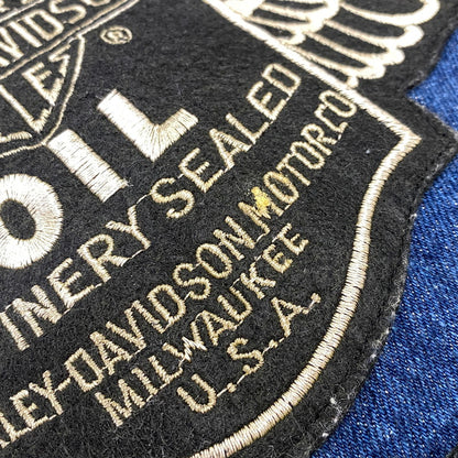 【中古品】【メンズ】 HARLEY-DAVIDSON ハーレーダビッドソン 90S H.D.C. CORP PATCH DENIM TRACKER JACKET エイチディーシー コープ パッチ デニム トラッカージャケット アウター 146-260709-ya-03-izu サイズ：L カラー：インディゴ 万代Net店