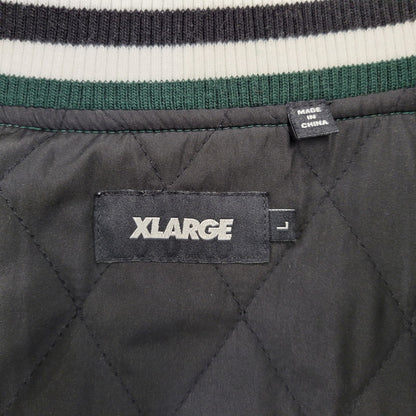 【中古品】【メンズ】 XLARGE エクストララージ OG LOGO VARSITY JACKET 101224021007 OGロゴ バーシティジャケット 142-260713-as-30-izu サイズ：L カラー：グリーン 万代Net店