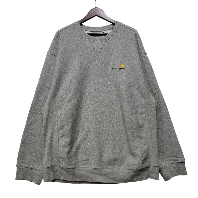 【中古品】【メンズ】 CARHARTT WIP カーハートダブリューアイピー AMERICAN SCRIPT SWEATSHIRT I025475 アメリカンスクリプト スウェット トレーナー 142-260713-as-29-izu サイズ：XL カラー：グレー 万代Net店