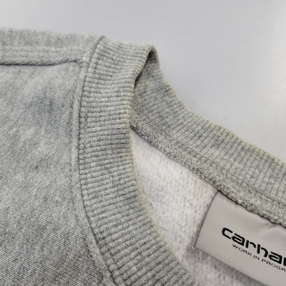 【中古品】【メンズ】 CARHARTT WIP カーハートダブリューアイピー AMERICAN SCRIPT SWEATSHIRT I025475 アメリカンスクリプト スウェット トレーナー 142-260713-as-29-izu サイズ：XL カラー：グレー 万代Net店