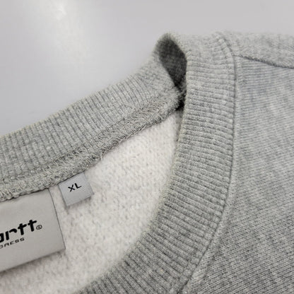 【中古品】【メンズ】 CARHARTT WIP カーハートダブリューアイピー AMERICAN SCRIPT SWEATSHIRT I025475 アメリカンスクリプト スウェット トレーナー 142-260713-as-29-izu サイズ：XL カラー：グレー 万代Net店