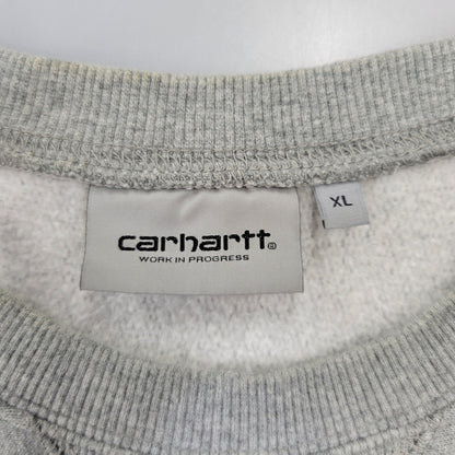 【中古品】【メンズ】 CARHARTT WIP カーハートダブリューアイピー AMERICAN SCRIPT SWEATSHIRT I025475 アメリカンスクリプト スウェット トレーナー 142-260713-as-29-izu サイズ：XL カラー：グレー 万代Net店