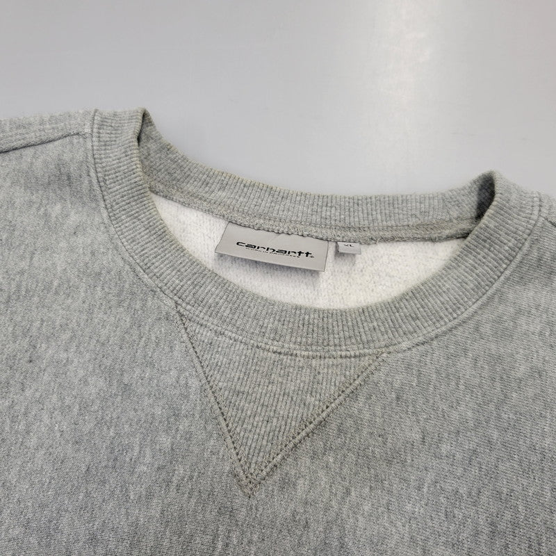 【中古品】【メンズ】 CARHARTT WIP カーハートダブリューアイピー AMERICAN SCRIPT SWEATSHIRT I025475 アメリカンスクリプト スウェット トレーナー 142-260713-as-29-izu サイズ：XL カラー：グレー 万代Net店