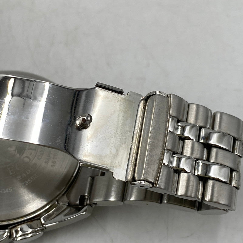 【中古品】【メンズ/レディース】 CITIZEN シチズン ECO-DRIVE H145-S073553 エコドライブ アナログ 電波ソーラー 腕時計 197-260711-as-20-izu カラー：シルバー×ブラック 万代Net店