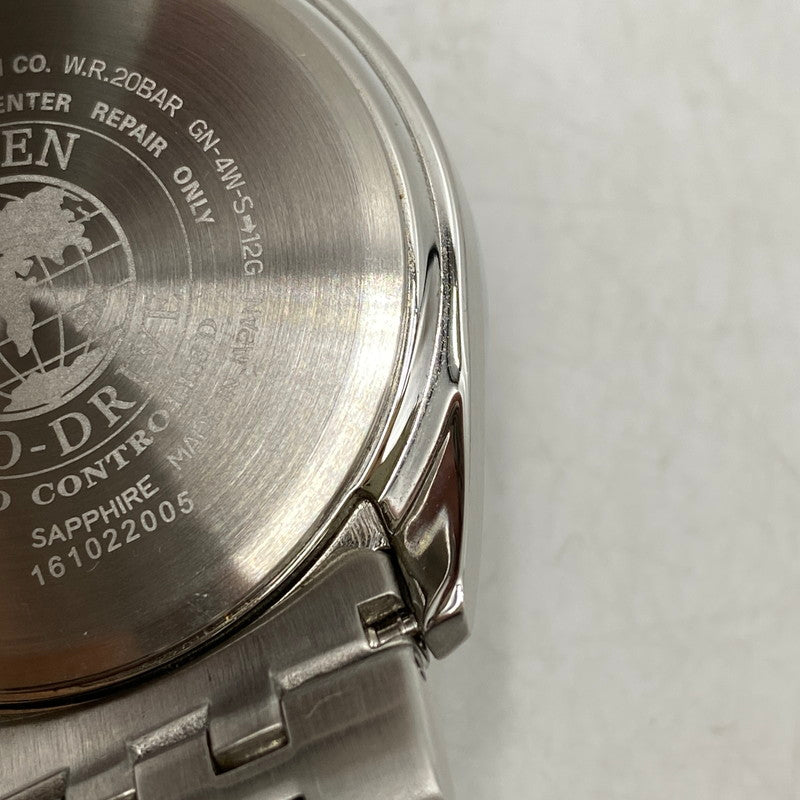 【中古品】【メンズ/レディース】 CITIZEN シチズン ECO-DRIVE H145-S073553 エコドライブ アナログ 電波ソーラー 腕時計 197-260711-as-20-izu カラー：シルバー×ブラック 万代Net店