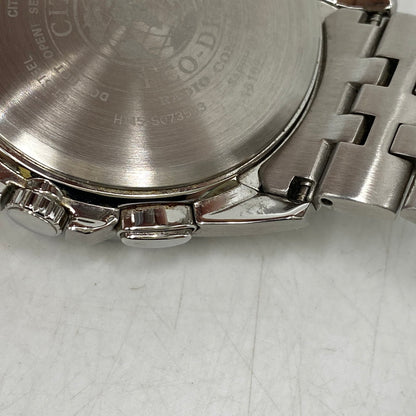 【中古品】【メンズ/レディース】 CITIZEN シチズン ECO-DRIVE H145-S073553 エコドライブ アナログ 電波ソーラー 腕時計 197-260711-as-20-izu カラー：シルバー×ブラック 万代Net店
