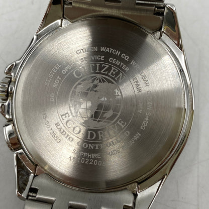 【中古品】【メンズ/レディース】 CITIZEN シチズン ECO-DRIVE H145-S073553 エコドライブ アナログ 電波ソーラー 腕時計 197-260711-as-20-izu カラー：シルバー×ブラック 万代Net店