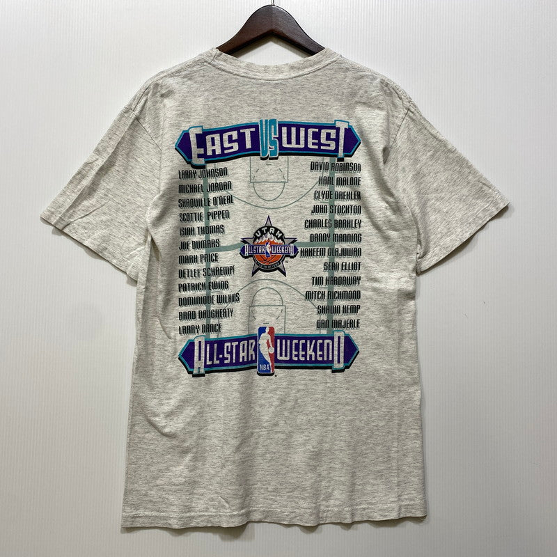 【中古品】【メンズ】 SALEM SPORTSWEAR サレム スポーツウェア USA製 両シングル 90S 1993 NBA ALL-STAR WEEKEND オールスター ウィークエンド ウェア SS TEE ショートスリーブ Tシャツ トップス 半袖 146-260709-ya-02-izu サイズ：M カラー：アッシュグレー 万代Net店