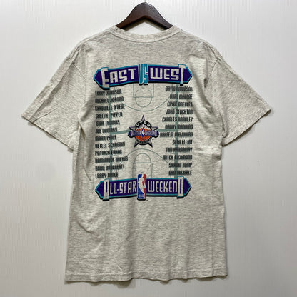 【中古品】【メンズ】 SALEM SPORTSWEAR サレム スポーツウェア USA製 両シングル 90S 1993 NBA ALL-STAR WEEKEND オールスター ウィークエンド ウェア SS TEE ショートスリーブ Tシャツ トップス 半袖 146-260709-ya-02-izu サイズ：M カラー：アッシュグレー 万代Net店