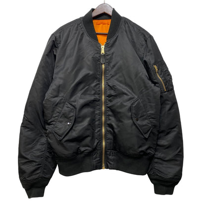 【中古品】【メンズ】 ALPHA INDUSTRIES アルファ インダストリーズ 615-37901 MA-1 FLIGHT JACKET フライト ジャケット アウター 145-260709-ya-04-izu サイズ：XL カラー：ブラック×オレンジ 万代Net店
