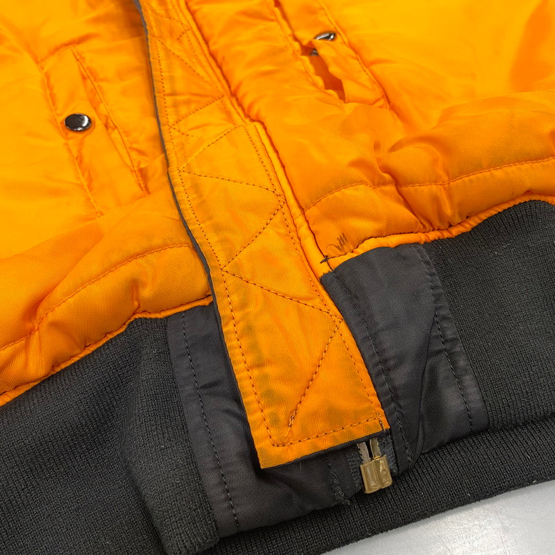 【中古品】【メンズ】 ALPHA INDUSTRIES アルファ インダストリーズ 615-37901 MA-1 FLIGHT JACKET フライト ジャケット アウター 145-260709-ya-04-izu サイズ：XL カラー：ブラック×オレンジ 万代Net店