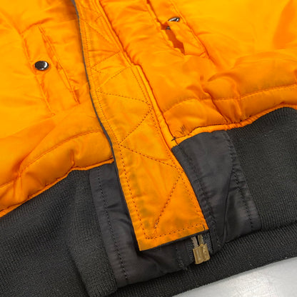 【中古品】【メンズ】 ALPHA INDUSTRIES アルファ インダストリーズ 615-37901 MA-1 FLIGHT JACKET フライト ジャケット アウター 145-260709-ya-04-izu サイズ：XL カラー：ブラック×オレンジ 万代Net店